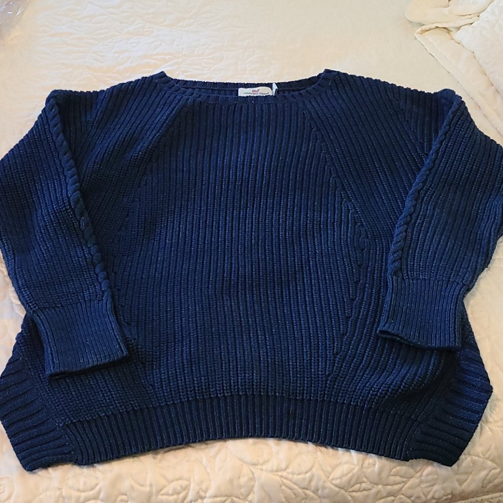 Vineyard Vines Indigo Bonfire Pullover Sweater